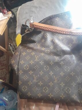 Louis Vuitton Monogram Tote with Tan Braided Handle